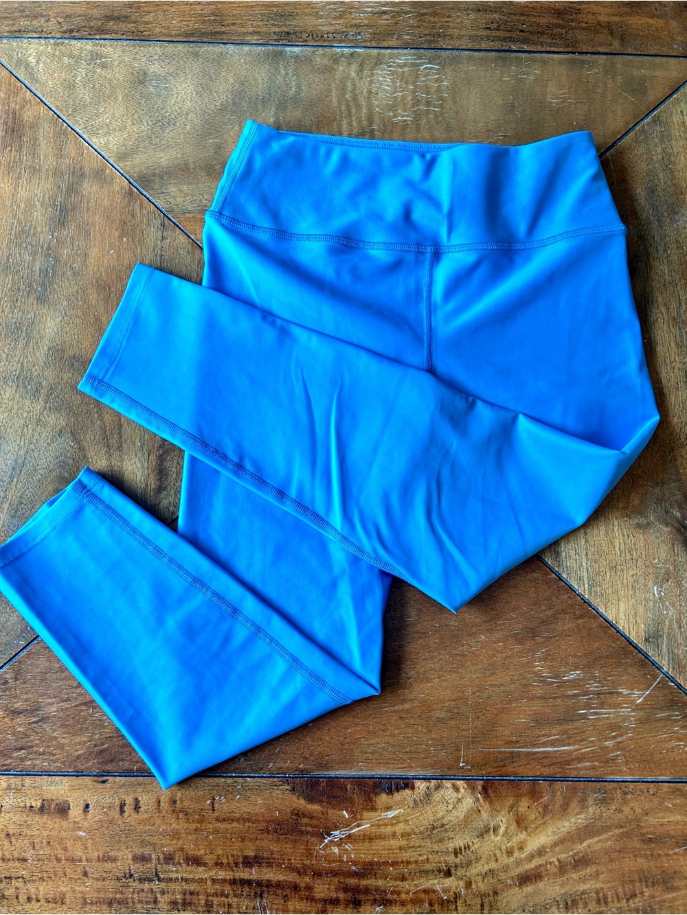 Noli Light Blue Leggings, High Waisted